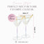 Mesmerizing Iridescent Hammered Cocktail Glass Set - Korvel
