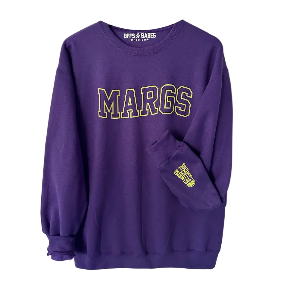Sweatshirt imprimé violet MARGS avec poignet On the Rocks