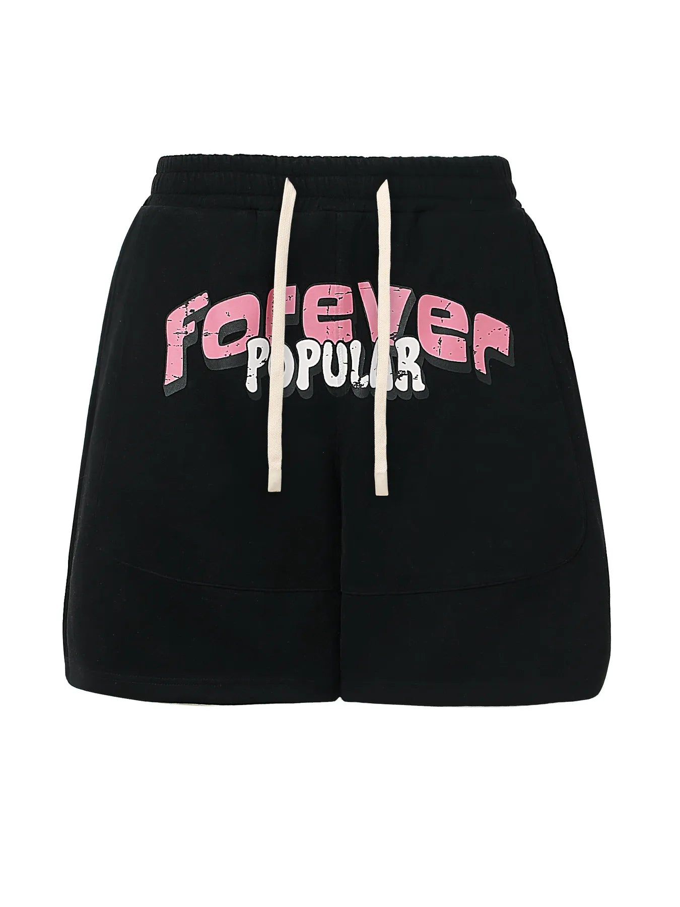 Men's Letter Drawstring Jogger Shorts