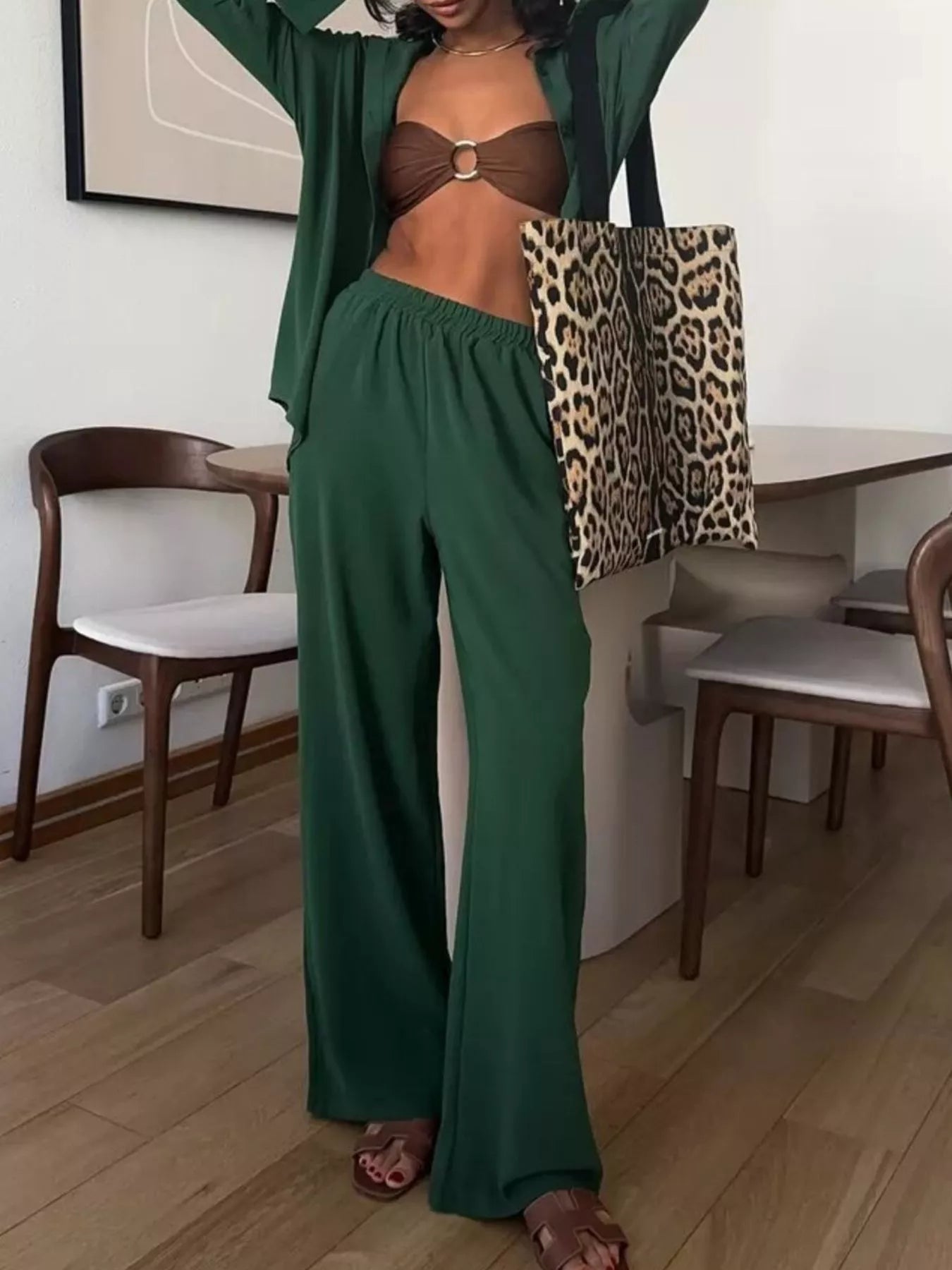 Premium Button Down Shirt and Pants Set