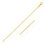 14k Yellow Gold Round Cable Link Chain - 1.9mm