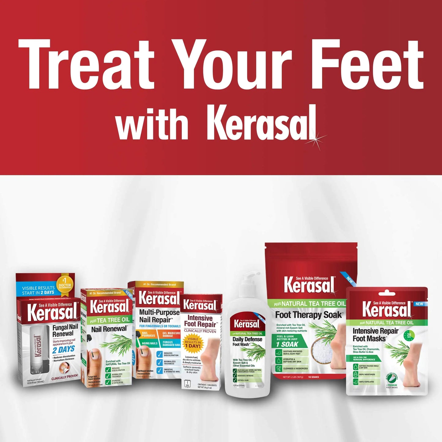 Kerasal Ointement Réparateur Intensif pour les Pieds - Pack de Deux