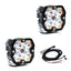 Baja Designs Squadron 2.0 Pro Black LED Light Pod Pair