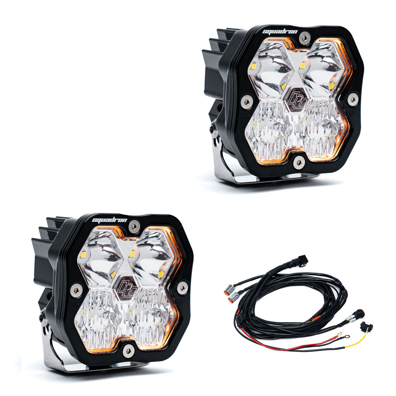 Baja Designs Squadron 2.0 Pro Black LED Light Pod Pair