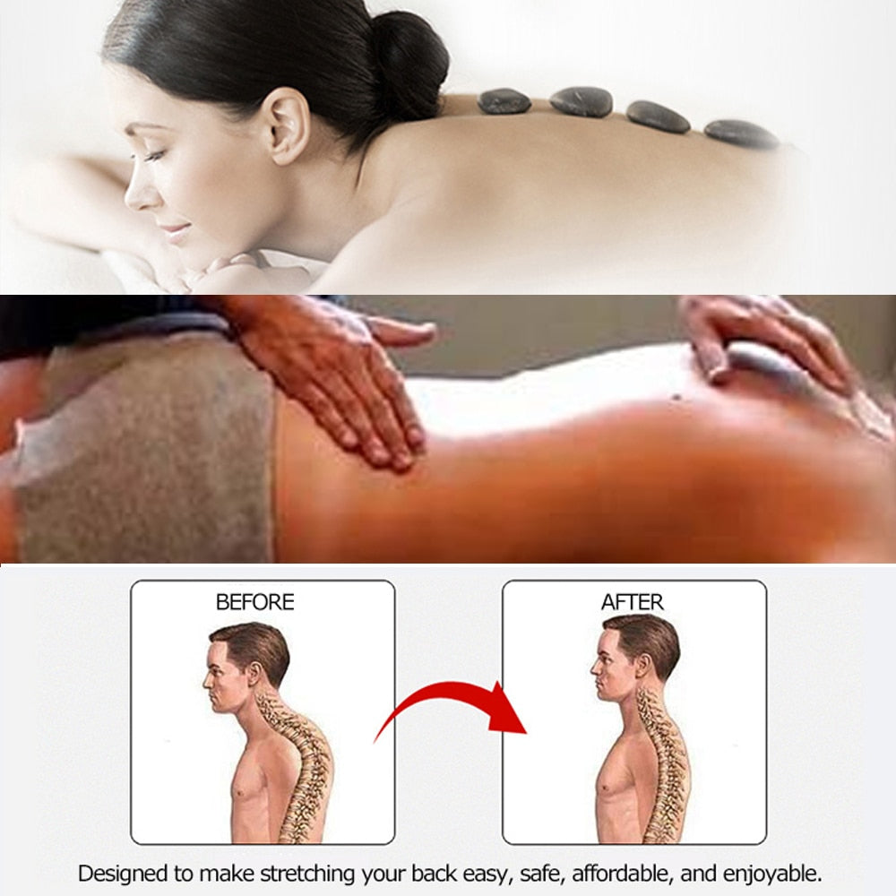 Stretch Equipment Back Massager Stretcher Fitness Lumbar Support Relaxation Mate Spinal Pain Relieve Chiropractor Messager - Korvel