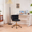 Office desks and chairs, with adjustable wheels and cushioned office desks and chairs that conform to ergonomics (black) - Korvel