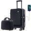 20-Inch Lightweight Carry-On Suitcase with USB Port