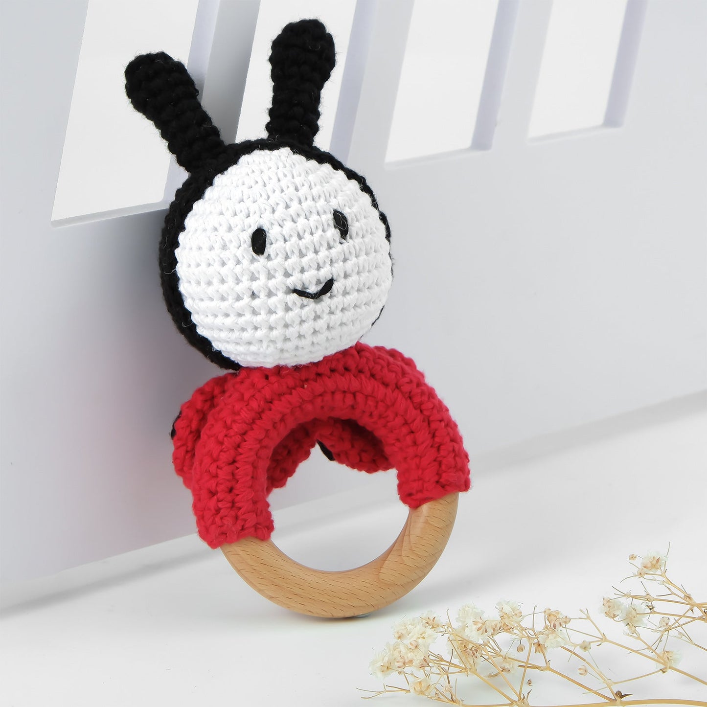 Carving Name Baby Soothing Bell Newborn Gift Bath Gift Knitted Cartoon Doll - Korvel