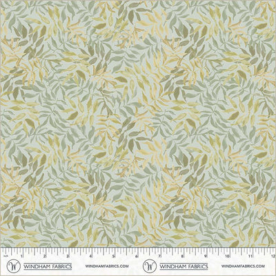 Tissu en coton Aviva Foliage Sage - 44"/45" par yard