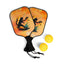 Paint-Splash Pickleball Paddle Set – Artistic Cat Design