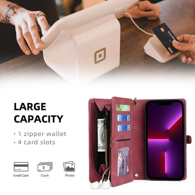 iPhone13pro Phone Leather Case For Samsung S22ultra Diagonal Mobile Phone Protective Case - Korvel