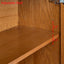Walnut colored side panels, buffet cabinet with storage, 33.9 inches x 15 inches x 31.5 inches - Korvel