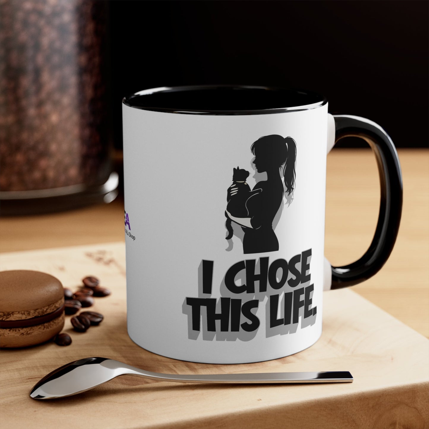 J'ai Choisi Cette Vie Tasse de Femme Amoureuse des Chats | Tasse à Café Sassy