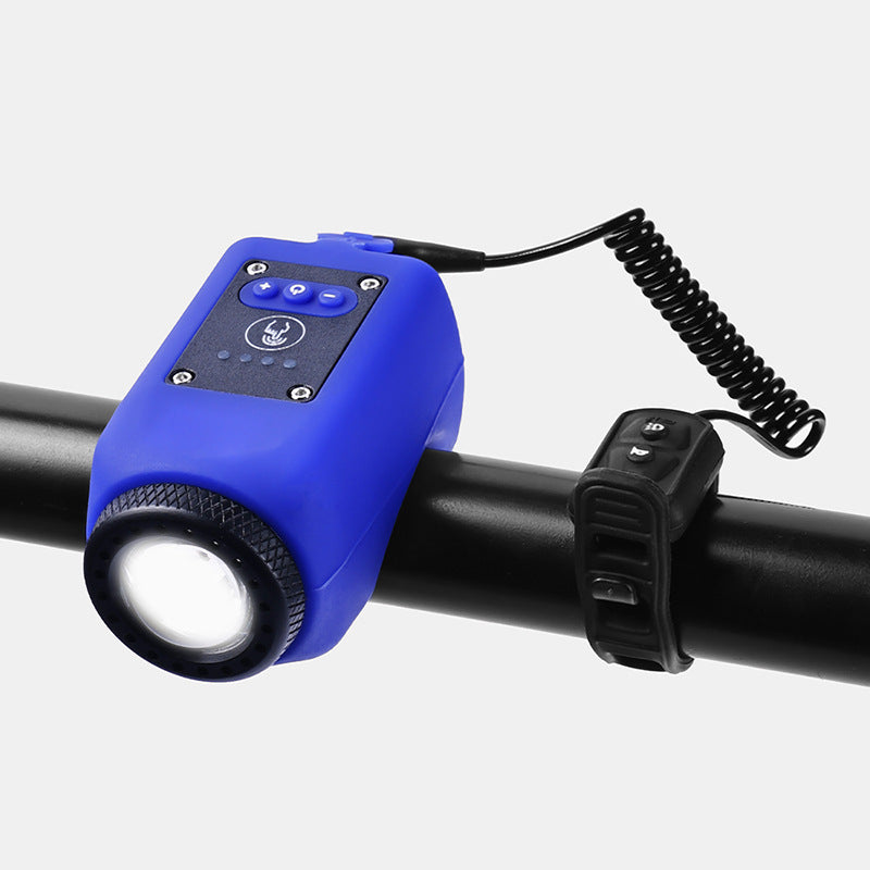 Bicycle lights, mountain road bikes, high decibel horn lights, outdoor cycling, waterproof USB charging bike riding lights - Korvel