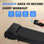 Portable treadmill with remote control, a 240 pound walking and jogging machine, and a black capacity - Korvel