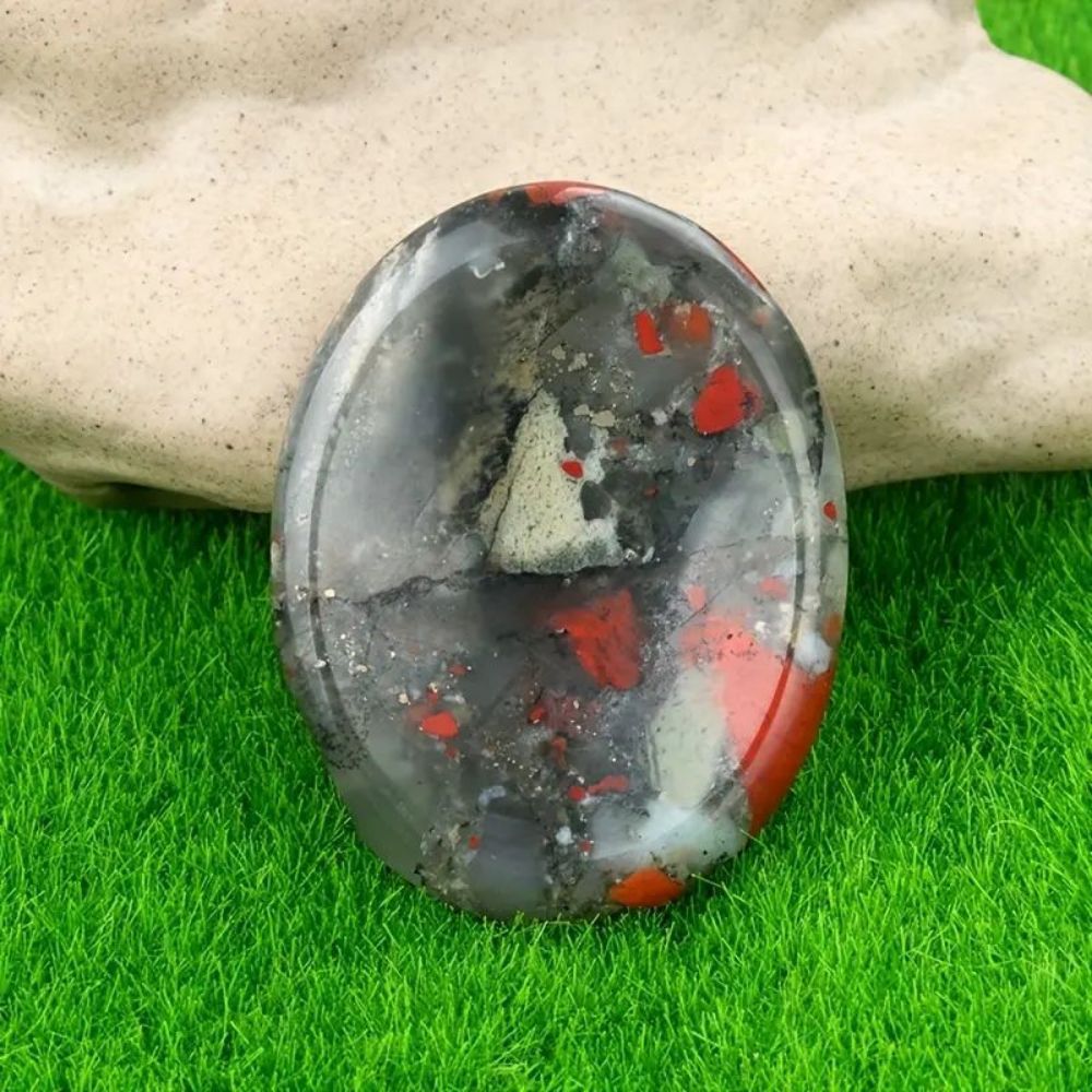 Thumb Worry Stones Oval Massage Quartz Healing Crystal Chakra Energy Therapy Meditation Spiritual Natural Gemstone Decor - Korvel