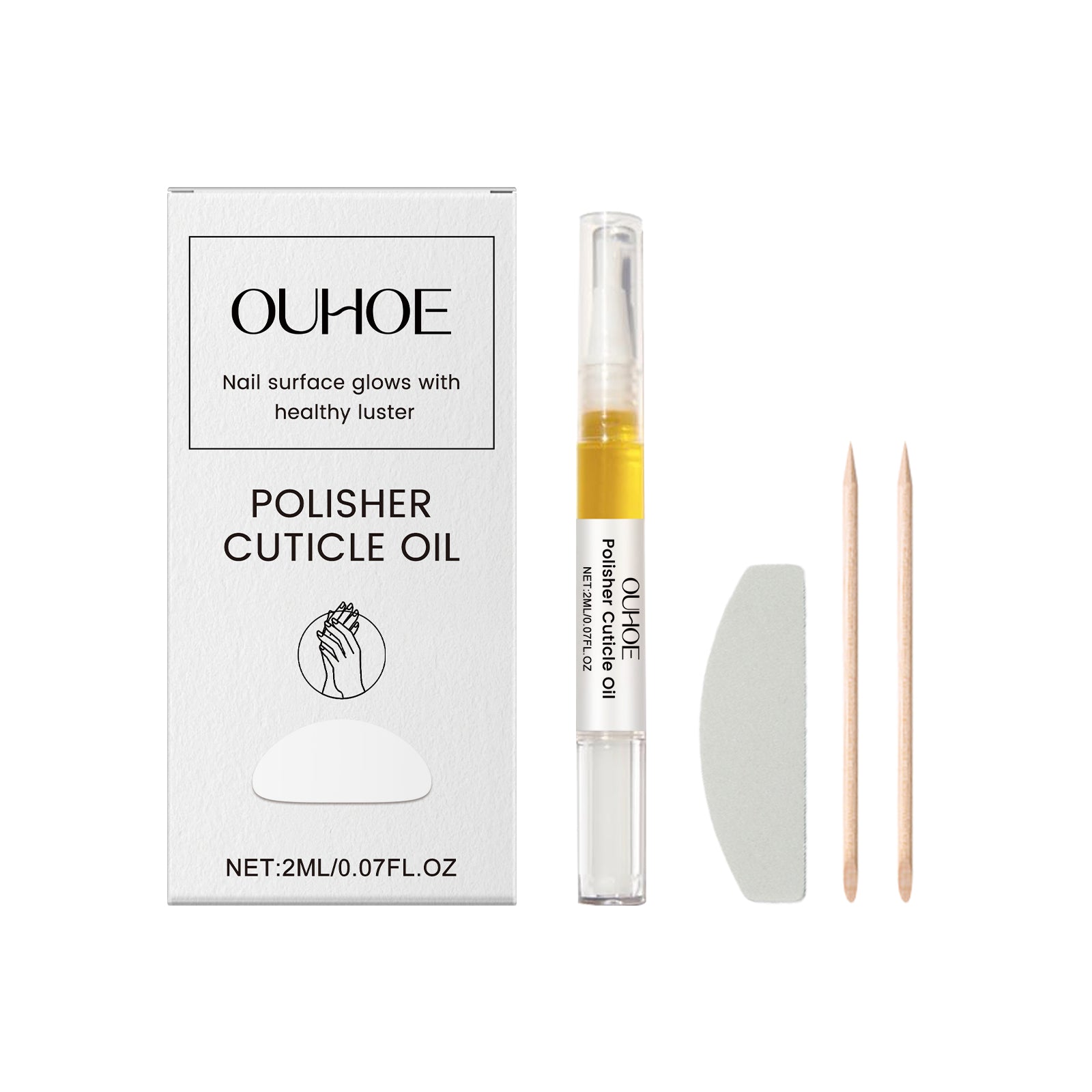 Nail Care Solution Set Improves Soft Nails By Moisturizing Cuticle And Repairing Nails - Korvel