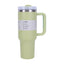 40 oz Insulated Tumbler with Straw, Handle & Lid – Stainless Steel, Hot & Cold Drinks, Fits Car Cup Holders - Korvel