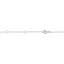Collier en Argent Sterling avec Diamants Bleus
