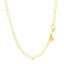 14k Yellow Gold Wire Paperclip Chain - Elegant Design