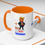 Taza de café de acento vibrante