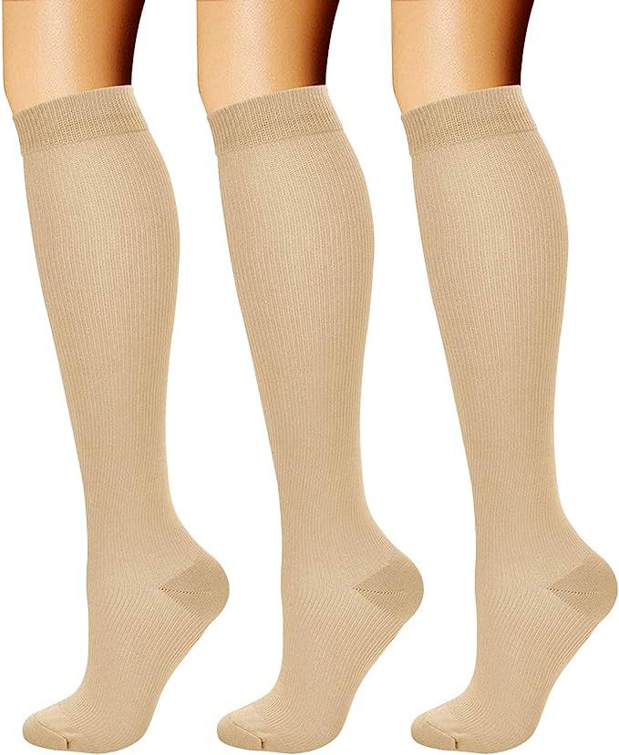 Sports pressure socks long tube socks calf socks compression socks skipping rope elastic cycling socks - Korvel