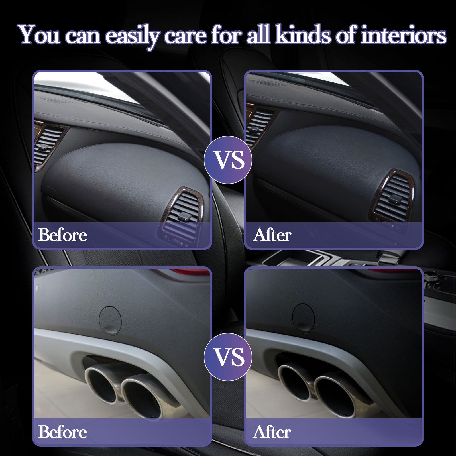 Automotive Interior Repair Spray, Clean Interior Leather Maintenance Spray Car Interior Refurbishment Spray - Korvel