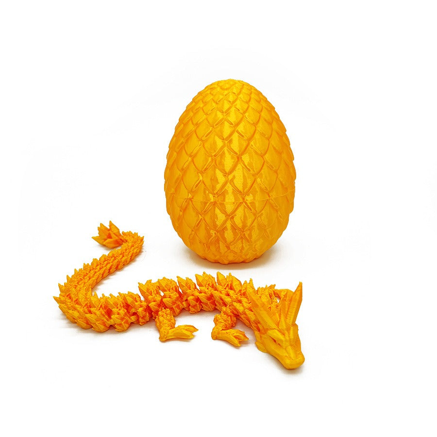 Dragon Egg 3D Printing Crystal Dragon Gem Dragon Egg Divine Dragon Storage Set Craft Gift Decoration Creative Toy Trendy Play - Korvel