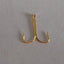Rompin 100pcs fly fishing hook golden fishing hook small high carbon steel Fresh Water - Korvel