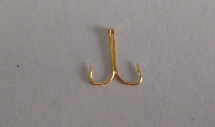 Rompin 100pcs fly fishing hook golden fishing hook small high carbon steel Fresh Water - Korvel