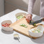 Vegetable board corner storage stir fry and side dish plate round white vegetable preparation plate - Korvel