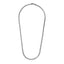 Collier en chaîne ronde en argent sterling finition gunmetal