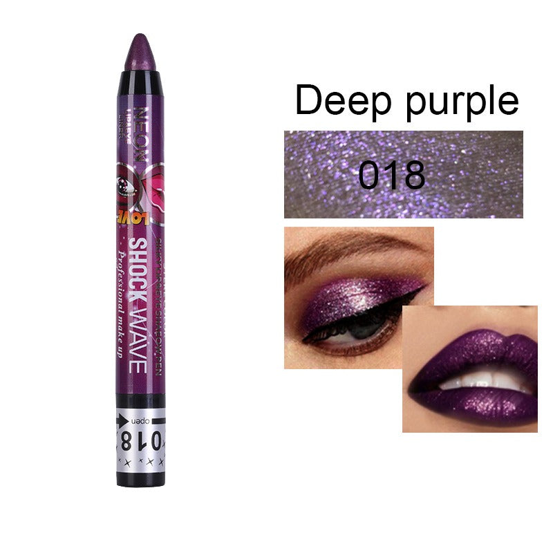 KISS SUSY 36 color eye shadow pencil stick lip pencil 2 in 1 is not easy to smudge - Korvel