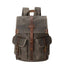 Sac à dos de voyage en toile cirée vintage pour hommes