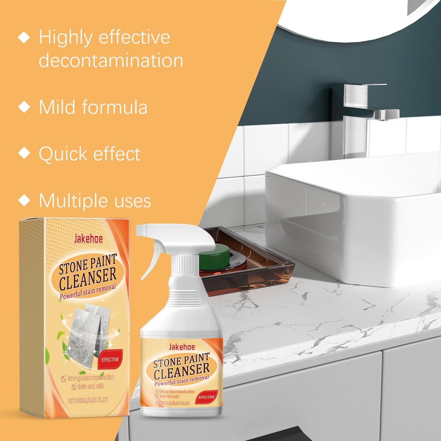 Nettoyant Premium pour Peinture en Pierre Réelle pour la Maison et les Espaces de Vie
