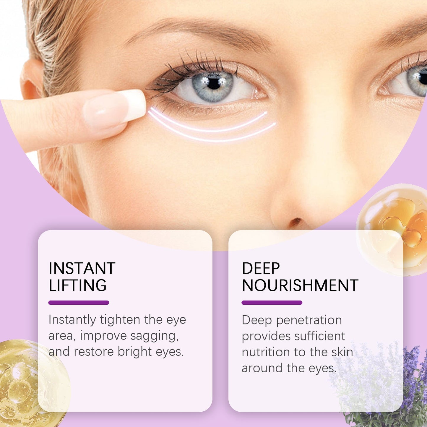 Crema de Ojos Reafirmante Premium con Extracto de Caracol