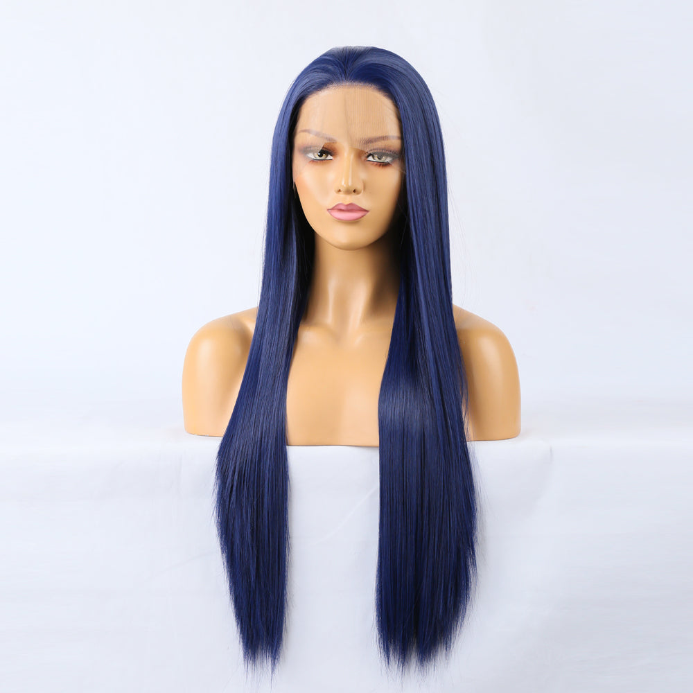 Straight Lace Front Wig Bone Straight Human Hair Wig Transparent Lace Frontal Wig Glueless Lace Front Human Hair Wigs - Korvel