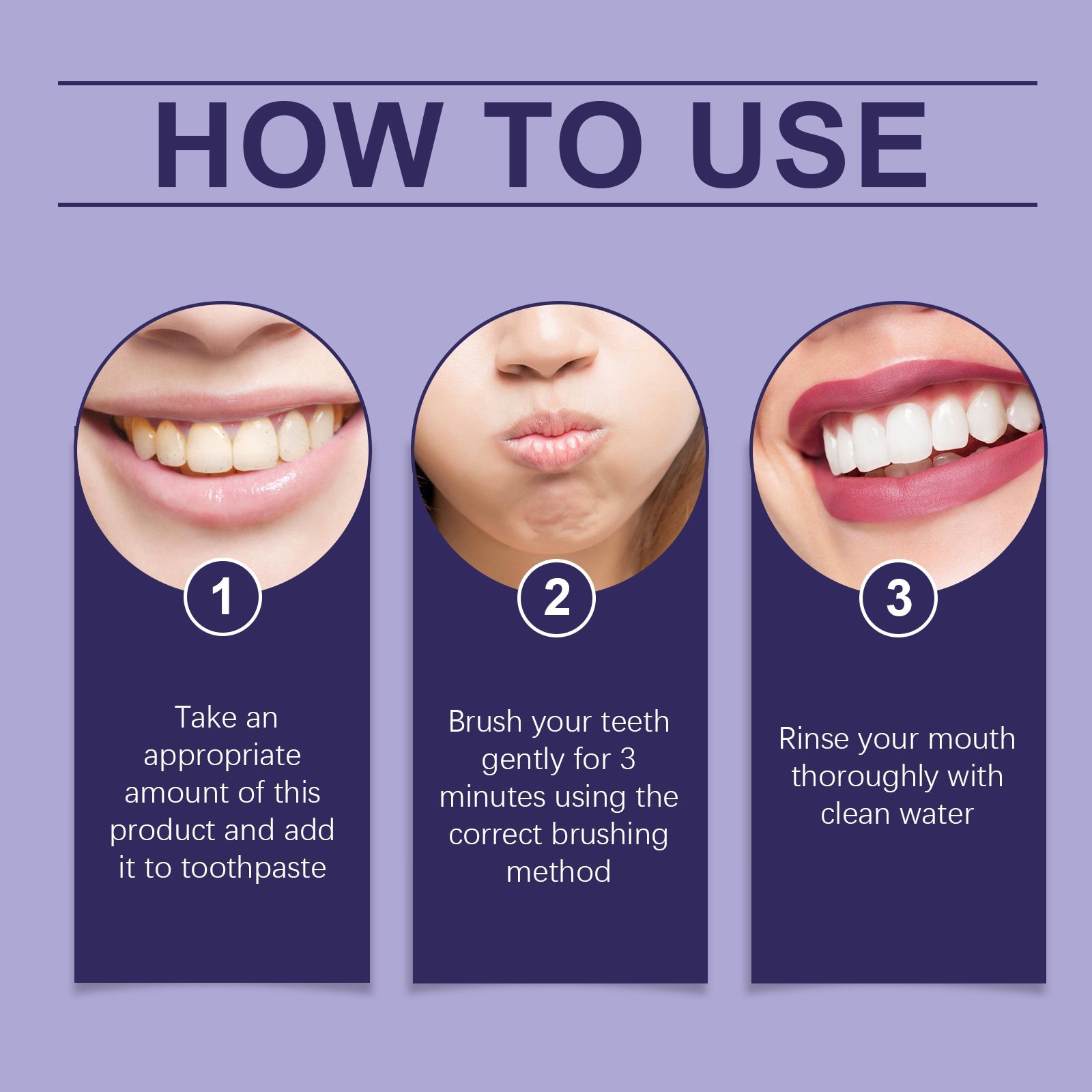Purple Dental Mouthwash, Gentle Ingredients To Protect Teeth Clean Stains Left Fresh Smell - Korvel