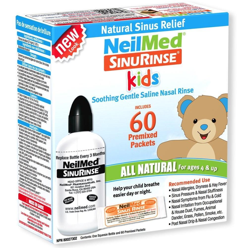 NeilMed Sinus Rinse Kit for Kids - 60 Premixed Packets