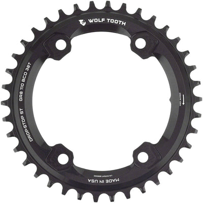 Wolf Tooth Shimano 110 Asymmetric BCD Chainring - 38t Black