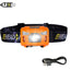 Linterna frontal recargable CREE 5W LED con sensor de movimiento