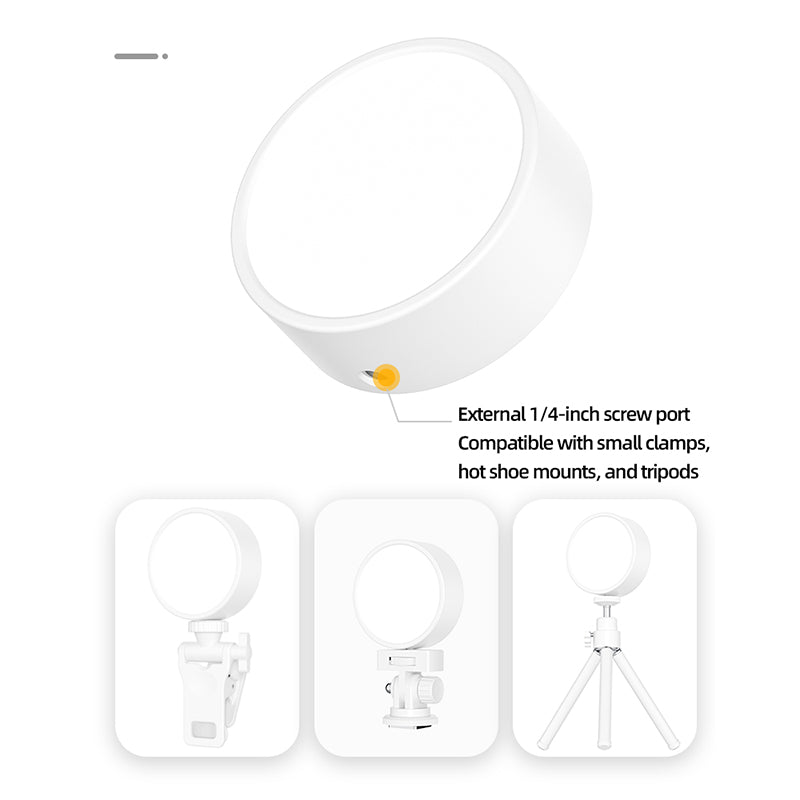 Mini lampe de remplissage magnétique pour selfies et visioconférences