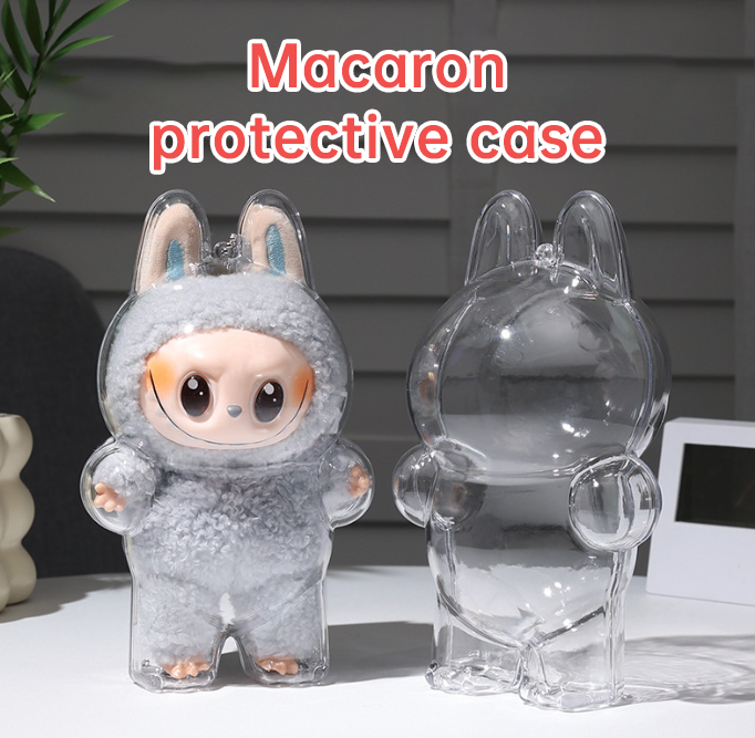 17cm Labubu Protector Case - Premium Acrylic Storage Solution