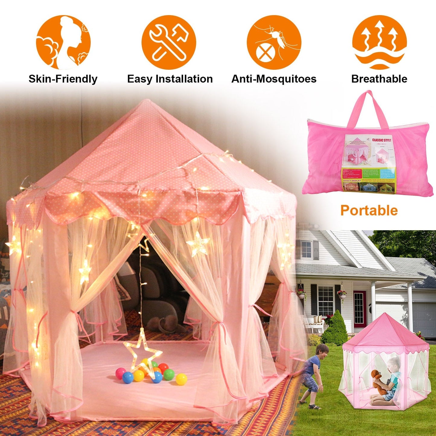 Tente de jeu Princesse GBruno pour enfants