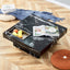A modern and practical coffee table made of MDF material with black patterns - Korvel
