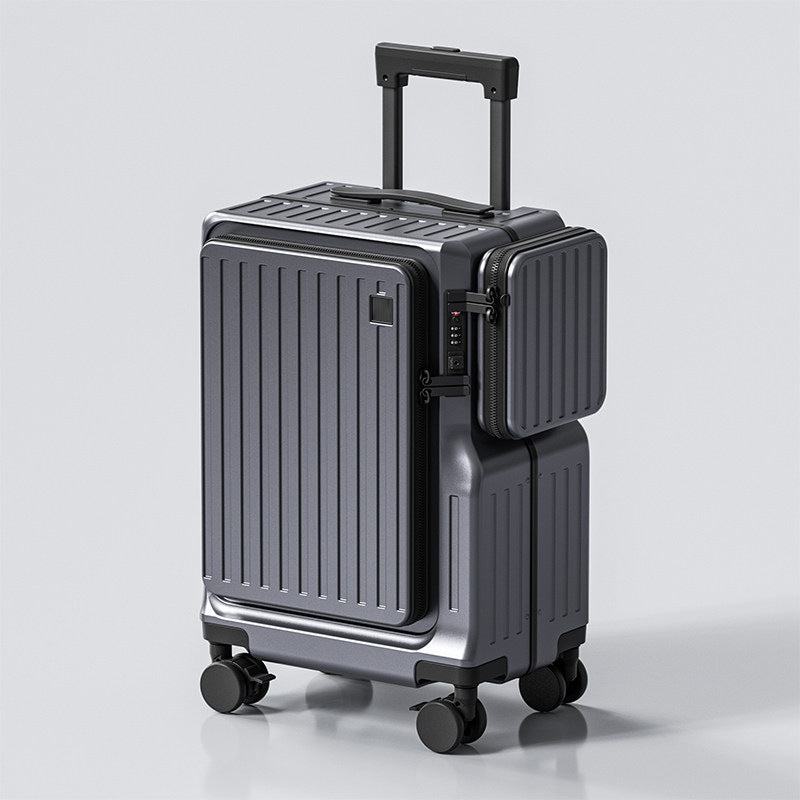 Premium Front-Opening 20-Inch Carry-On Suitcase