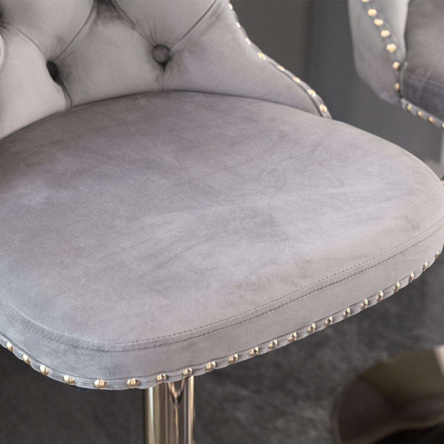 Adjusatble Seat Height from 25-33 Inch, Modern Upholstered Bar Stools with Backs Comfortable Tufted for Home Pub and Kitchen Is - Korvel