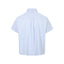 Vertical striped button decoration short sleeved shirt for men - Korvel
