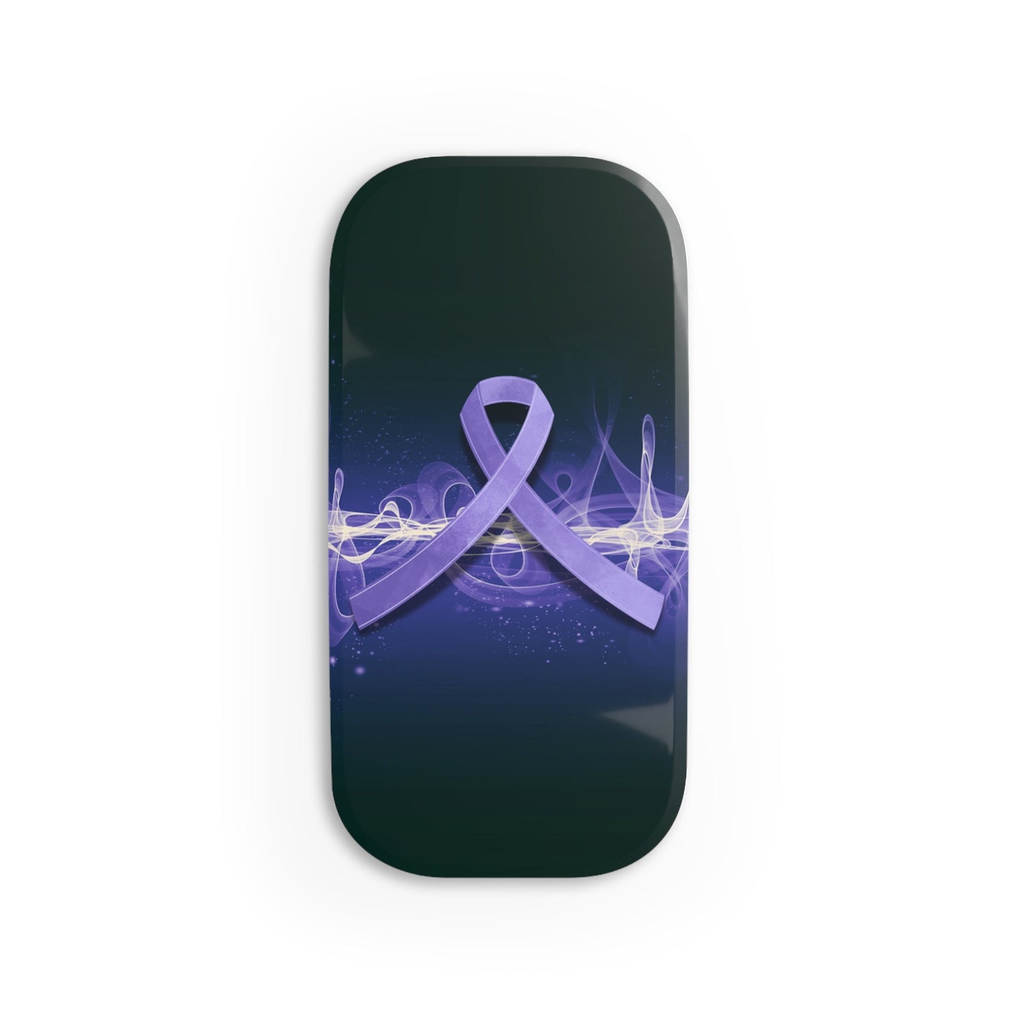 Soporte para teléfono de concienciación sobre la epilepsia – Diseño de cinta morada