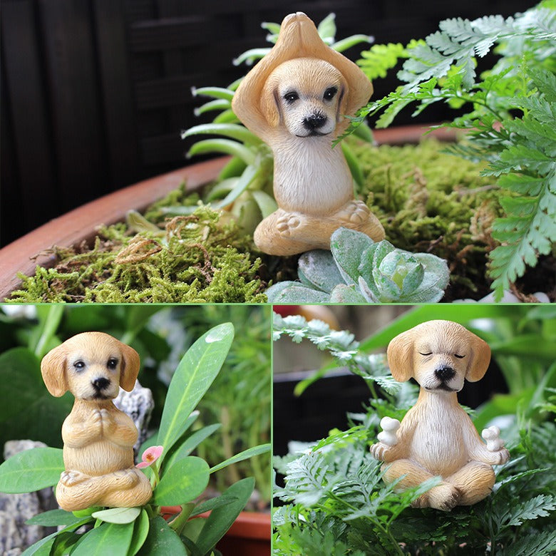 Mini Puppy Plugin Garden Bonsai Ornament
